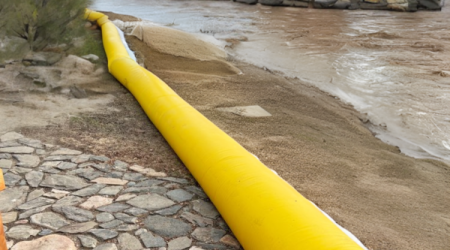 Water-Filled Flexible Flood Barrier