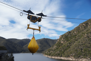 Fleximake, water weight bag, load testing, single-point lift, PVC, structural performance, dam, remote location